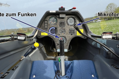 Taste zum Funken und Mikrofon